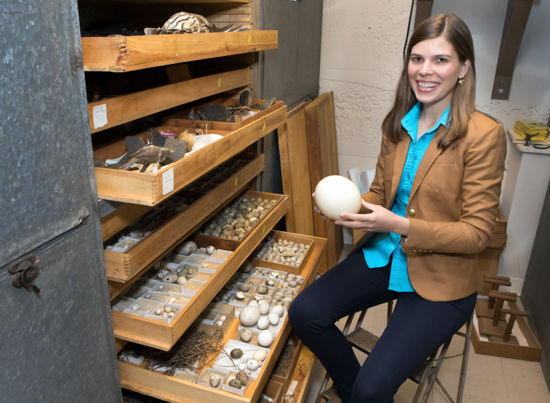 Mary Stoddard with some eggs (Image: Mary Stoddard)